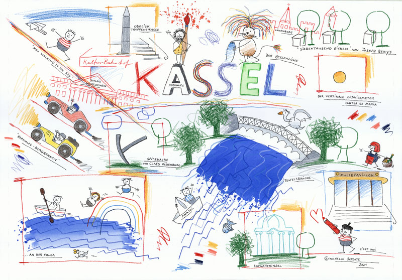Kunstdruck Kassel- 3 "NEU!" Querformat